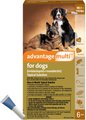 Advantage Multi Topical Solution for Dogs, 88.1-110 lbs, (Brown Box), 6 Doses (6-mos. supply)