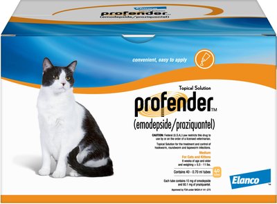 Profender Topical Solution for Cats, 5.5-11 lbs, (Orange Box), slide 1 of 1