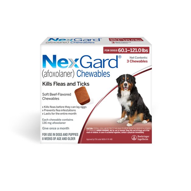 NEXGARD Chewables for Dogs, 60.1-121 