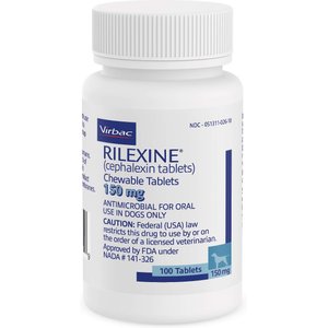 Rilexine (Cephalexin) Chewable Tablets for Dogs, 150-mg, 1 tablet