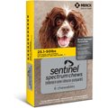 Sentinel Spectrum Chew for Dogs, 25.1-50 lbs, (Yellow Box), 6 Chews (6-mos. supply)