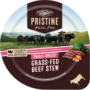 Castor & Pollux PRISTINE Grain-Free Small Breed Grass-Fed Beef Stew Canned Dog Food, 3.5-oz, case of 12