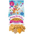 Claudia's Canine Bakery Happy Birthday Vanilla Cereal Bone Baked Dog Treats, 8-oz bag