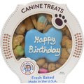 Claudia's Canine Bakery Happy Birthday Peanut Butter Cookie Dog Treats, 11-oz tub, Blue