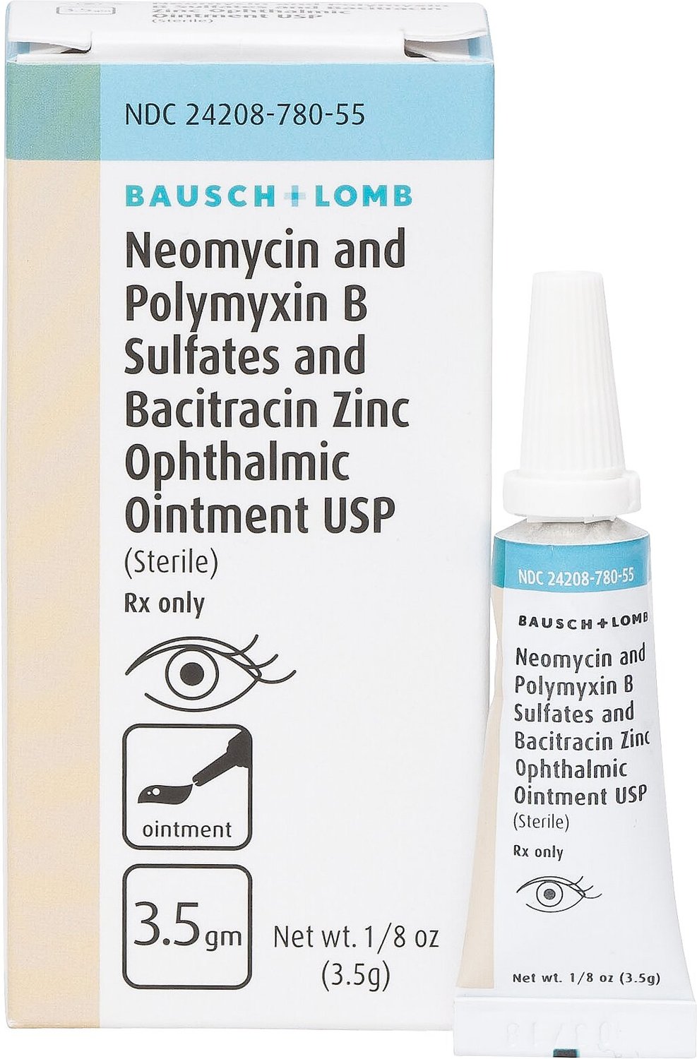 Bausch and lomb bacitracin zinc and polymyxin b sulfate ointment Neo Poly Bac Generic Ophthalmic Ointment For Dogs Cats 3 5 G Chewy Com