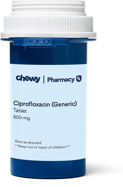 Ciprofloxacin (Generic) Tablets, 500-mg, 1 tablet slide 1 of 4