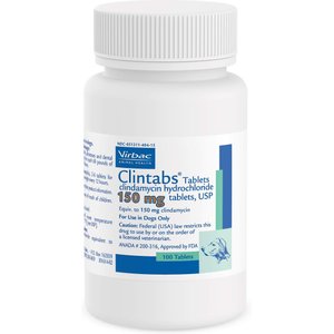 Clintabs (Clindamycin HCl) Tablets for Dogs, 150-mg, 1 tablet