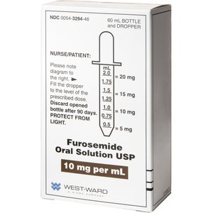 Furosemide (Generic) Oral Solution for Dogs, 10 mg/mL, 60-cc