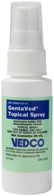 Gentamicin / Betamethasone (Generic) Topical Spray for Dogs