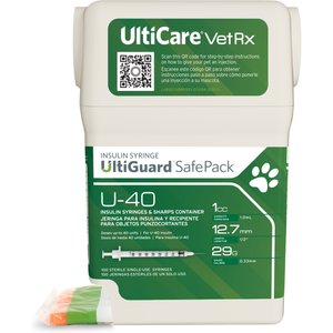 UltiCare UltiGuard Safe Pack Insulin Syringes U-40 29 G x 0.5-in, 1-cc, 100 count