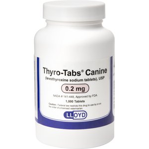 Thyro-Tabs (Levothyroxine Sodium) Tablets, 0.2-mg, 1 tablet