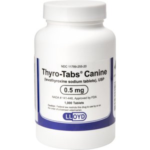 Thyro-Tabs (Levothyroxine Sodium) Tablets, 0.5-mg, 1 tablet