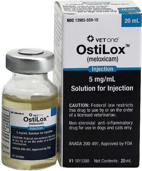 Meloxicam (Generic) Injectable Solution for Dogs, 5-mg/mL, 20-mL