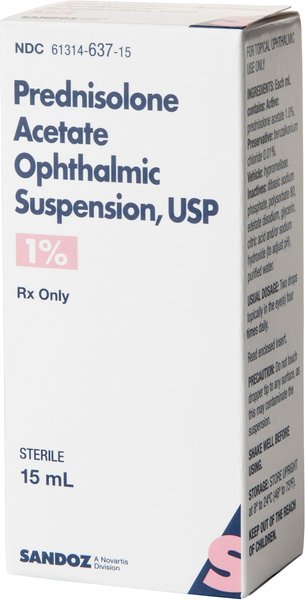Prednisolone Acetate (Generic) Ophthalmic Suspension 1%, 15-mL slide 1 of 5