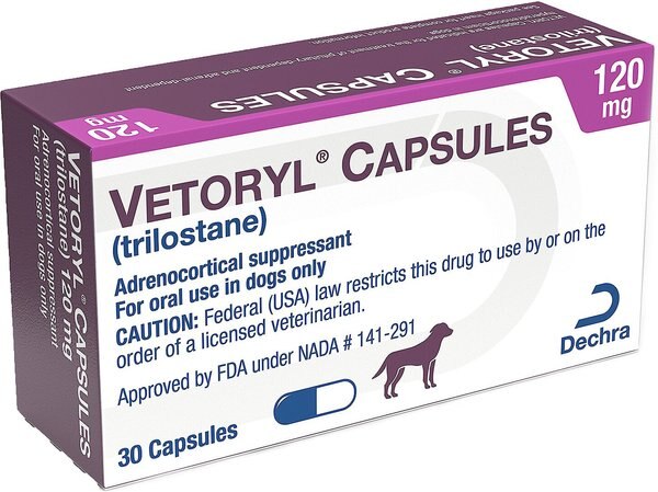 Vetoryl Capsules for Dogs, 120-mg, 30 capsules slide 1 of 7