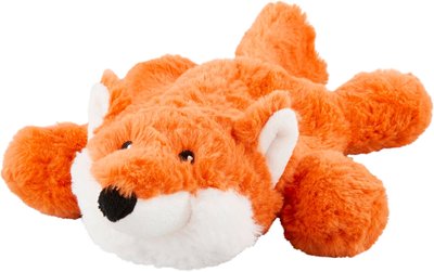 fox playing with dog toy