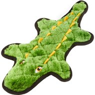 Frisco Flat Plush Squeaking Alligator Dog Toy, Medium