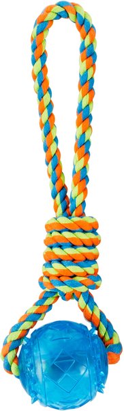 Frisco Rope with Squeaking Ball Dog Toy slide 1 of 4