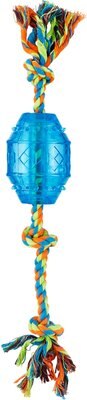 Frisco Rope with Squeaking Barrel Dog Toy, slide 1 of 1