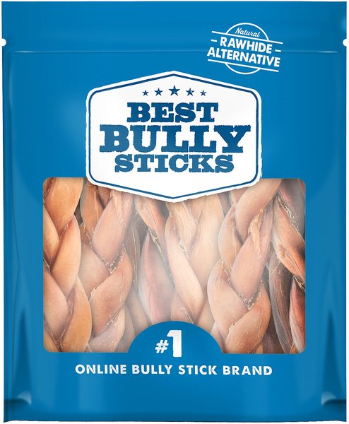 Best Bully Sticks Braided 6" Bully Stick Dog Treats, 20 count slide 1 of 8