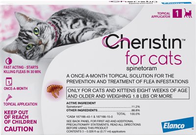 Cheristin Flea Spot Treatment for Cats, over 1.8 lbs