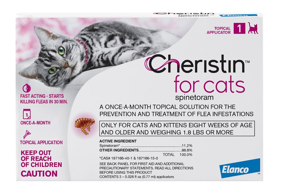 Cheristin Flea Treatment Topical For Cats Over 1.8 lbs, 1 count