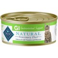 Blue Buffalo Natural Veterinary Diet GI Gastrointestinal Support Grain-Free Canned Cat Food, 5.5-oz, case of 24