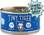 Tiny Tiger Chunks in EXTRA Gravy Tuna Recipe Grain-Free Canned Cat Food, 3-oz, case of 24