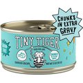 Tiny Tiger Chunks in EXTRA Gravy Seafood Recipe Grain-Free Canned Cat Food, 3-oz, case of 24
