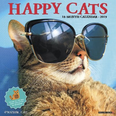 Happy Cats 2019 Wall Calendar, slide 1 of 1