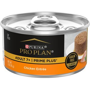 Purina Pro Plan Prime Plus 7+ Classic Chicken Grain-Free Entree Canned Cat Food, 3-oz, case of 24