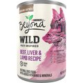 Purina Beyond Wild Prey-Inspired Grain-Free High Protein Beef, Liver & Lamb Pate Recipe Canned Dog Food, 13-oz, case of 12