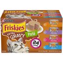 Friskies Extra Gravy Pate Variety Pack Canned Cat Food, 5.5-oz, case of 24