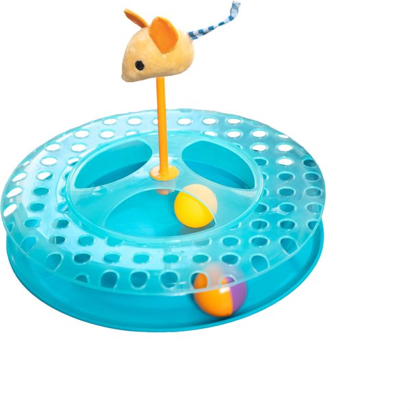 Petstages Cheese Chase II Cat Toy with Catnip slide 1 of 9
