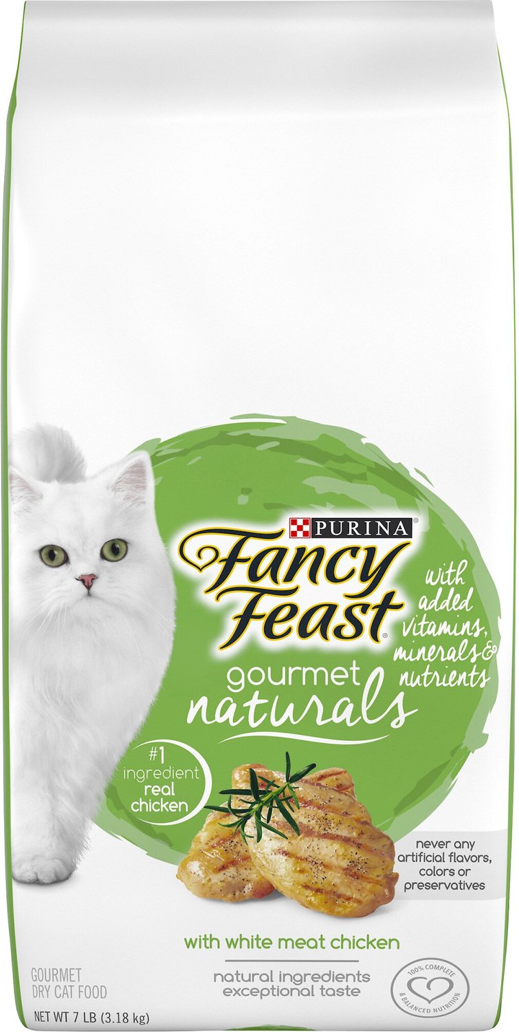 Fancy Feast Gourmet Naturals White Meat Chicken Dry Cat Food, 7lb bag