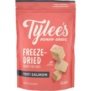 Tylee's Salmon Human-Grade Freeze-Dried Dog Treats, 3.5-oz bag
