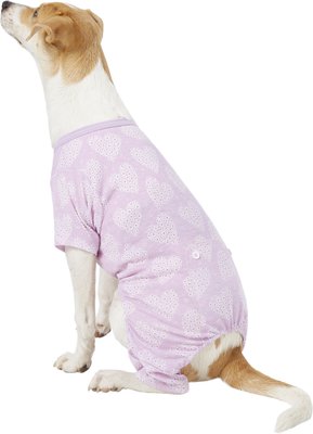 Pup Crew Flower Hearts Print Dog Pajamas, slide 1 of 1