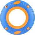 Nerf Dog Atomic Howler Whistling Flyer Disc Dog Toy, Blue/Orange