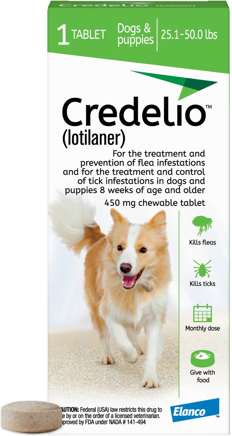 CREDELIO Chewable Tablet for Dogs, 25.1 