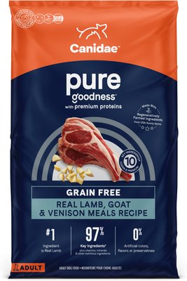 CANIDAE Grain-Free PURE Limited Ingredient Lamb, Goat & Venison Meals Recipe Dry Dog Food, slide 1 of 1