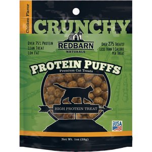 Redbarn Protein Puffs Chicken Flavor Cat Treats, 1-oz bag