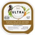 Nutro Ultra Grain-Free Filets in Gravy Signature Duck Entree Adult Wet Dog Food Trays, 3.5-oz, case of 24