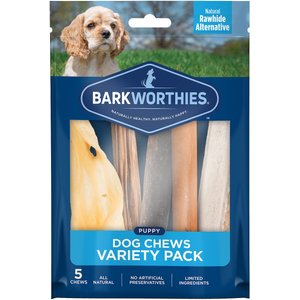 Barkworthies Puppy Variety Pack Natural Dog Chews, 5 count
