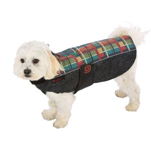 Ultra Paws WeatherMaster Reflective Plaid Dog Coat, Medium