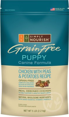 Simply Nourish Grain-Free Chicken with Peas & Potatoes Recipe Puppy Dry Dog Food, slide 1 of 1