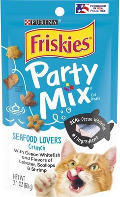 Friskies Party Mix Seafood Lovers Crunch Cat Treats, slide 1 of 1