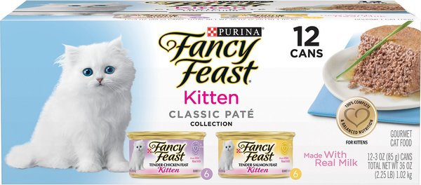 Fancy Feast Tender Feast Kitten Variety Pack Canned Cat Food, 3-oz, case of 12 slide 1 of 10