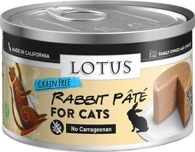 Lotus Rabbit Grain-Free Pate Canned Cat Food, slide 1 of 1