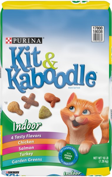 Kit & Kaboodle Indoor Dry Cat Food, 16-lb bag slide 1 of 10