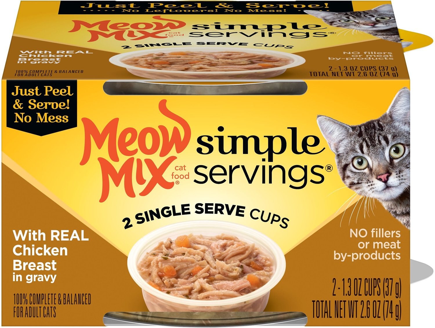 MEOW MIX Simple Servings With Real Chicken Breast In Gravy Cat Food